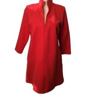 Tuckernuck Hot Pink Mid Sleeve Collared Dress l S